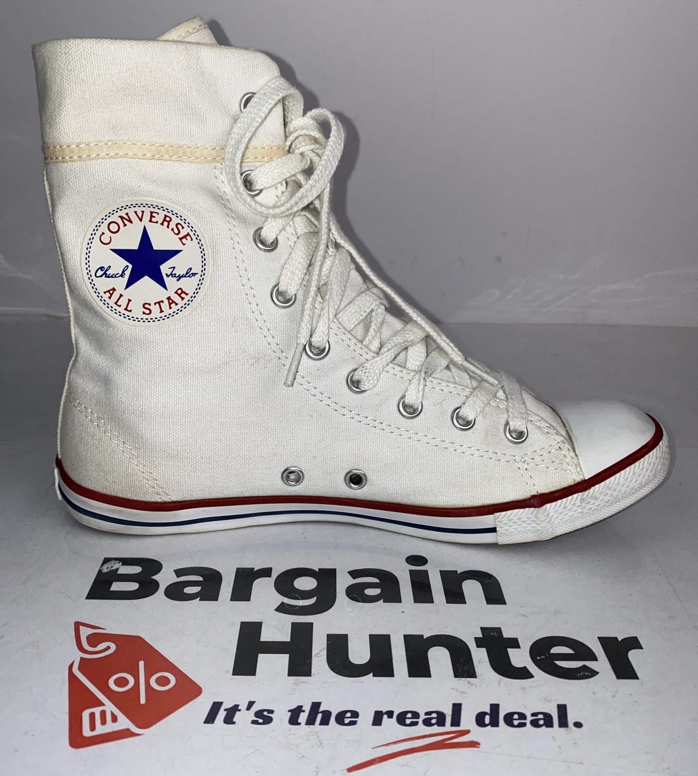 2869 Converse US 7 / UK 5 White High Tops All Star Casual Shoes VGC Unisex