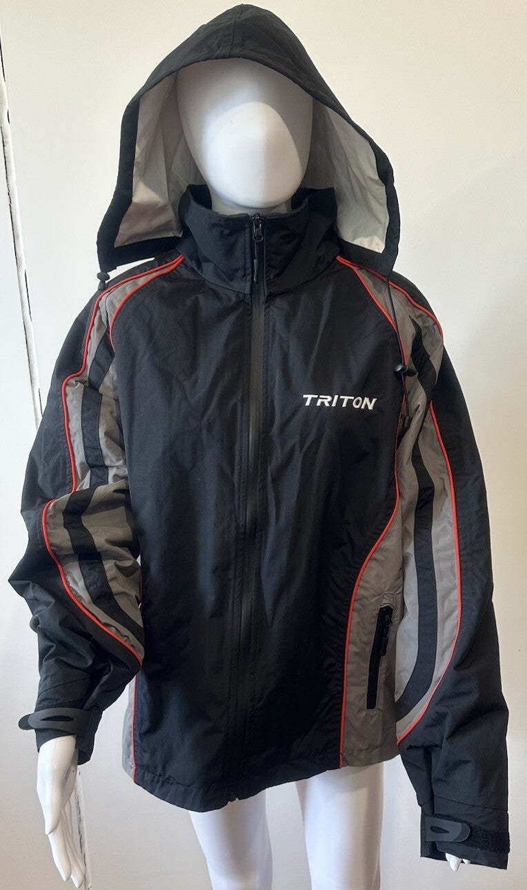 Mitsubishi Triton Jacket, Fleece lined SIZE Medium, BNWT, Black Grey Red 5417