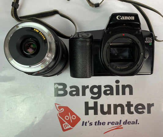 CANON EOS 1000F N 35mm Film Camera Sigma Zoom Lens 28-200mm NEEDS BATTERY 1725