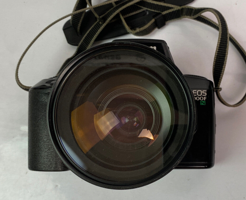 CANON EOS 1000F N 35mm Film Camera Sigma Zoom Lens 28-200mm NEEDS BATTERY 1725