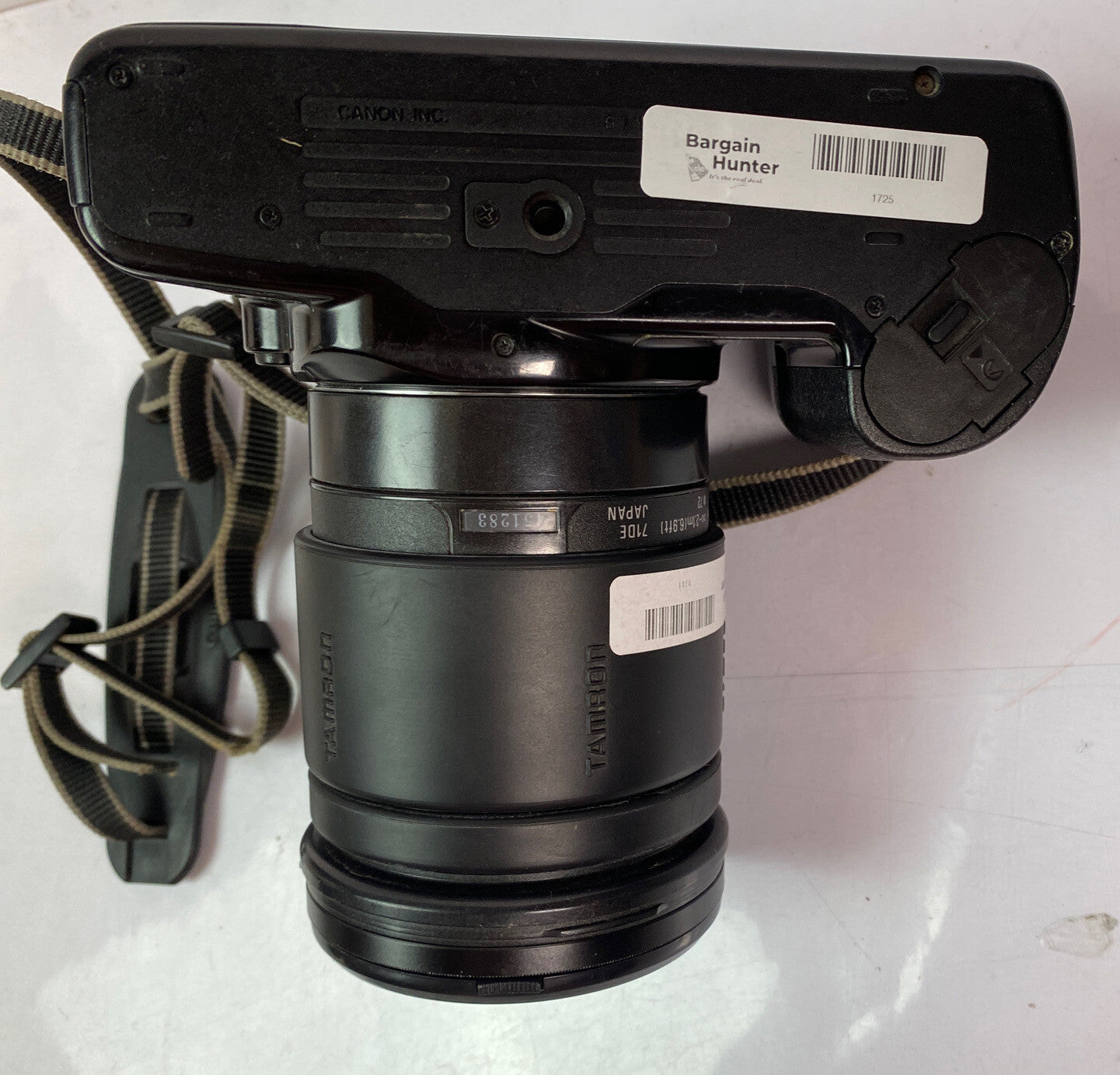 CANON EOS 1000F N 35mm Film Camera Sigma Zoom Lens 28-200mm NEEDS BATTERY 1725