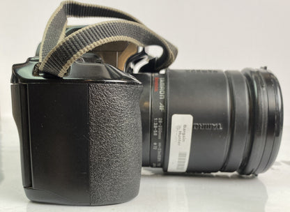 CANON EOS 1000F N 35mm Film Camera Sigma Zoom Lens 28-200mm NEEDS BATTERY 1725