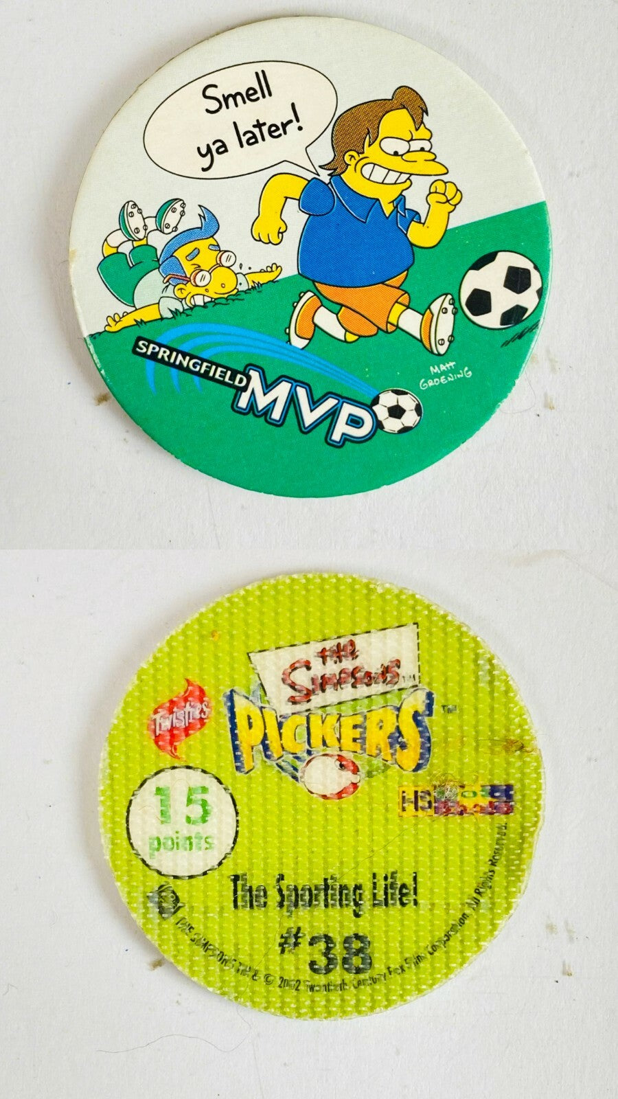 2002 The Simpsons Pickers Tazo Twisties Collectables In Good Condition