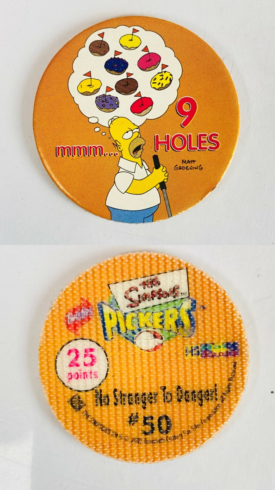 2002 The Simpsons Pickers Tazo Twisties Collectables In Good Condition