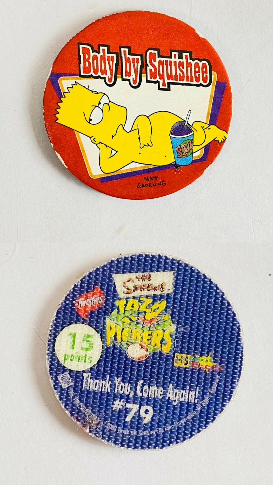2002 The Simpsons Pickers Tazo Twisties Collectables In Good Condition