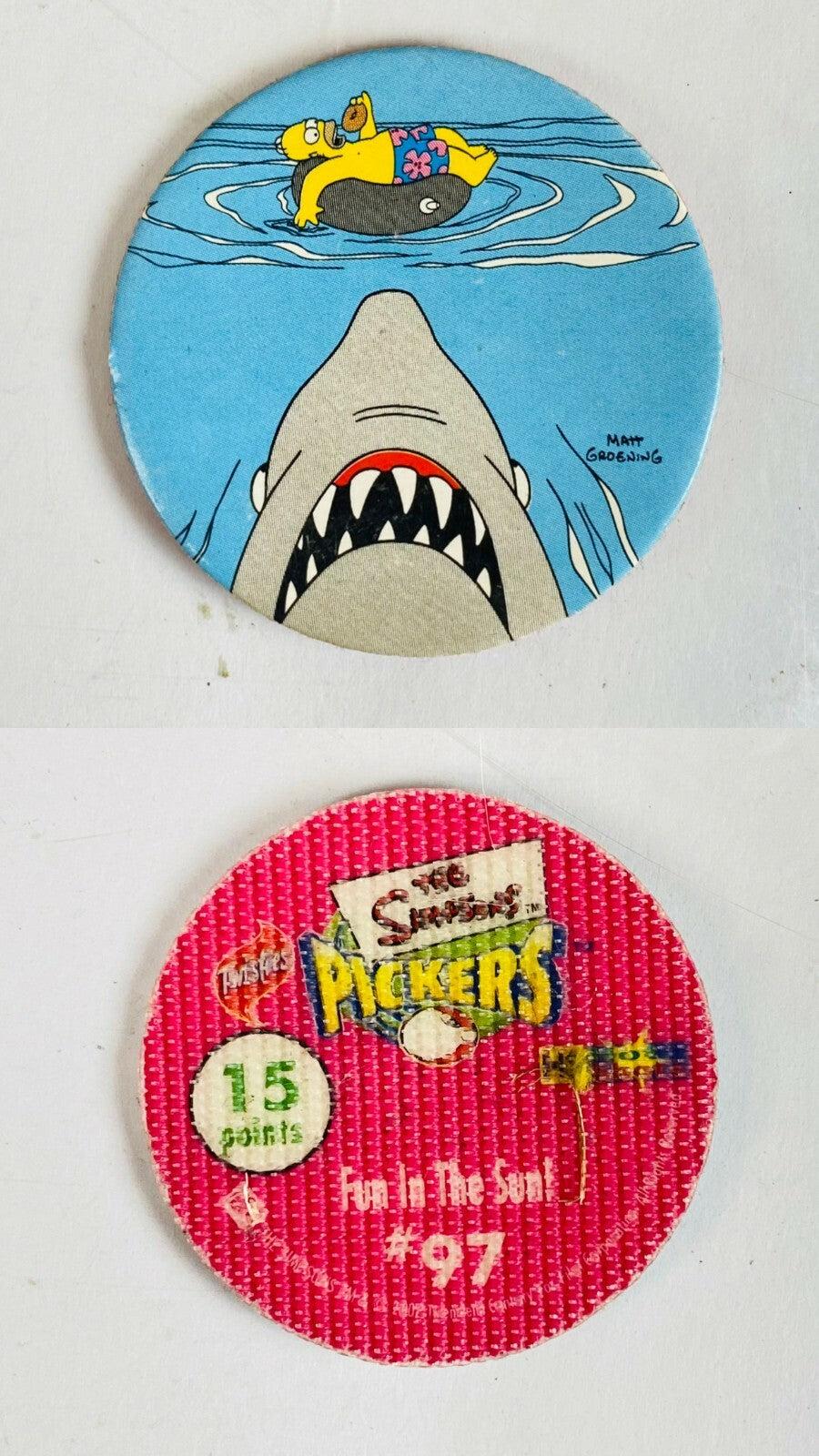 2002 The Simpsons Pickers Tazo Twisties Collectables In Good Condition