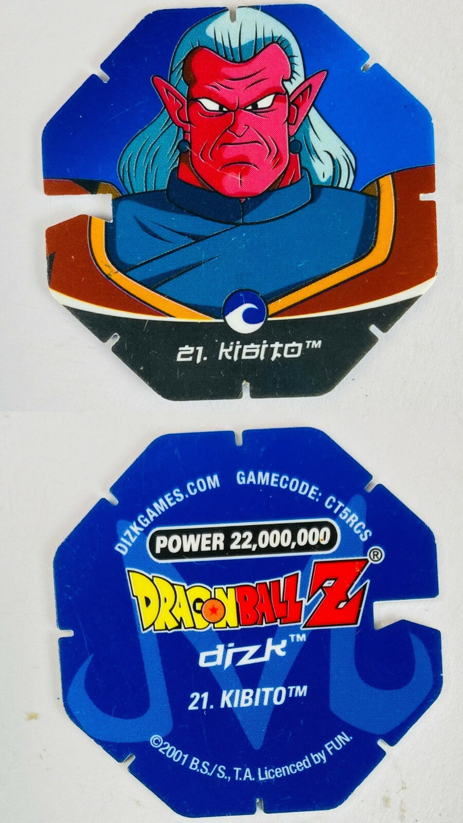 DBZ Dragon Ball Z 2001 Tazo Dizk Series 2 In Good Condition