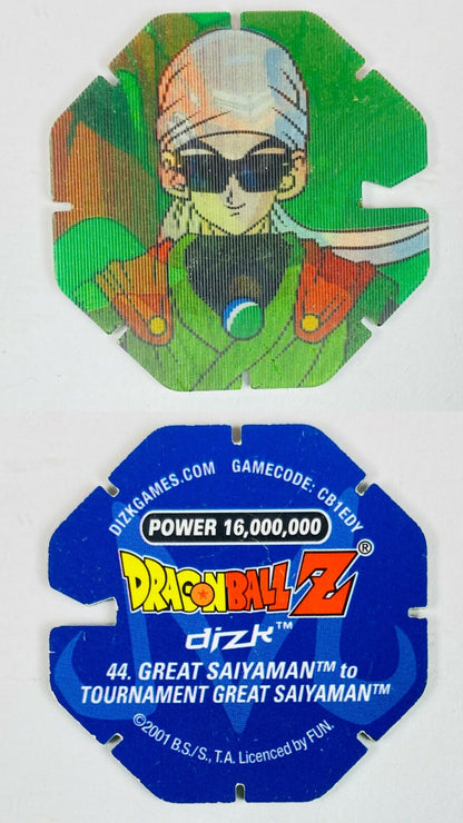 DBZ Dragon Ball Z 2001 Tazo Dizk Series 2 In Good Condition