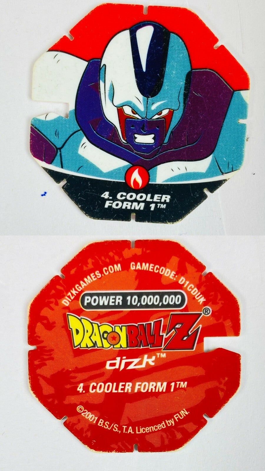 DBZ Dragon Ball Z 2001 Tazo Dizk Series 2 In Good Condition