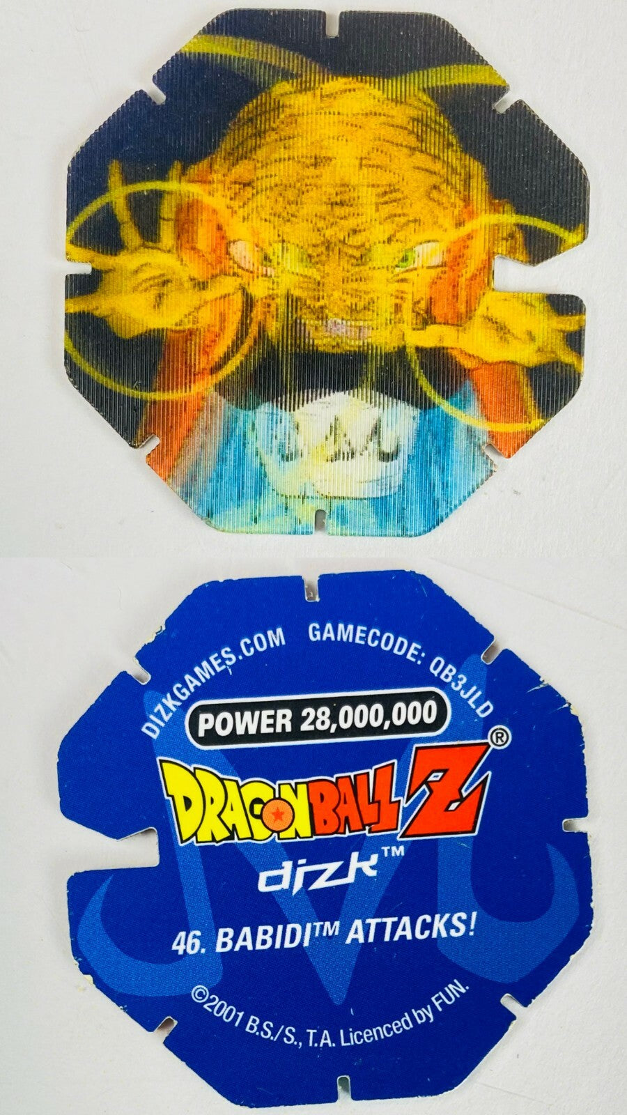 DBZ Dragon Ball Z 2001 Tazo Dizk Series 2 In Good Condition