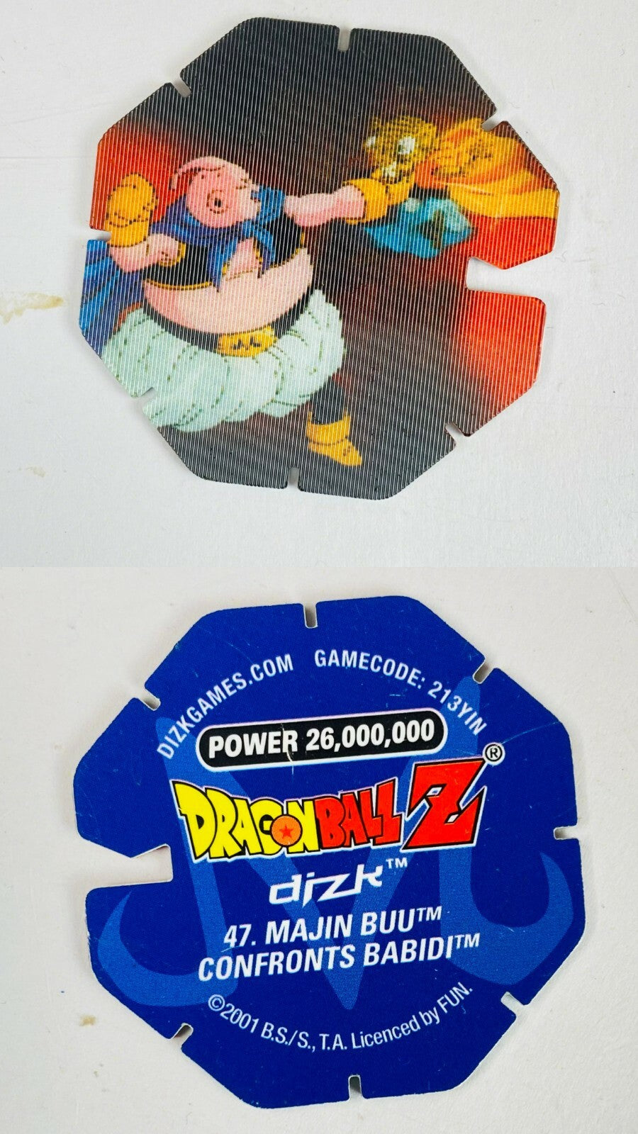 DBZ Dragon Ball Z 2001 Tazo Dizk Series 2 In Good Condition