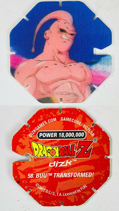 DBZ Dragon Ball Z 2001 Tazo Dizk Series 2 In Good Condition