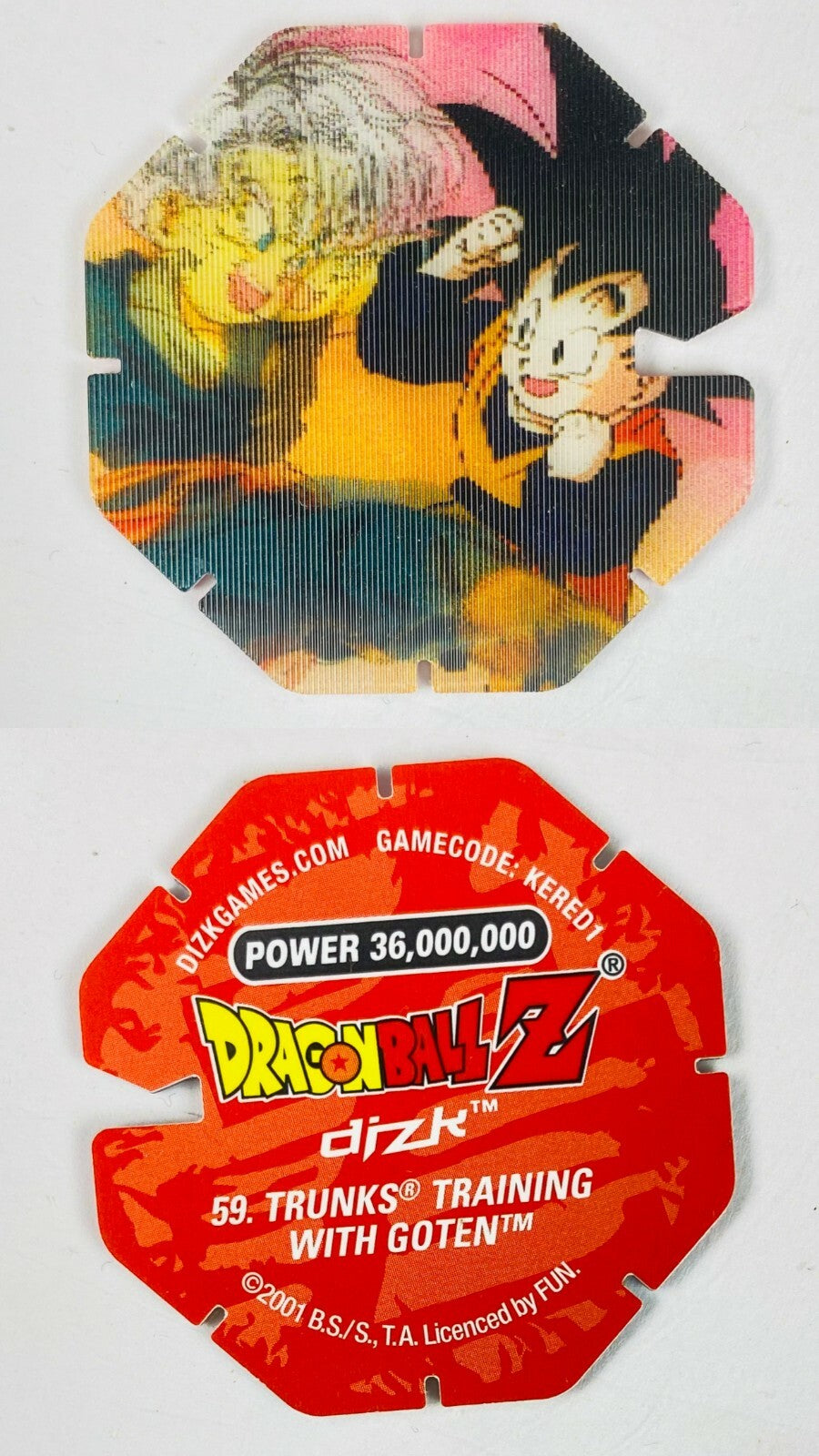 DBZ Dragon Ball Z 2001 Tazo Dizk Series 2 In Good Condition