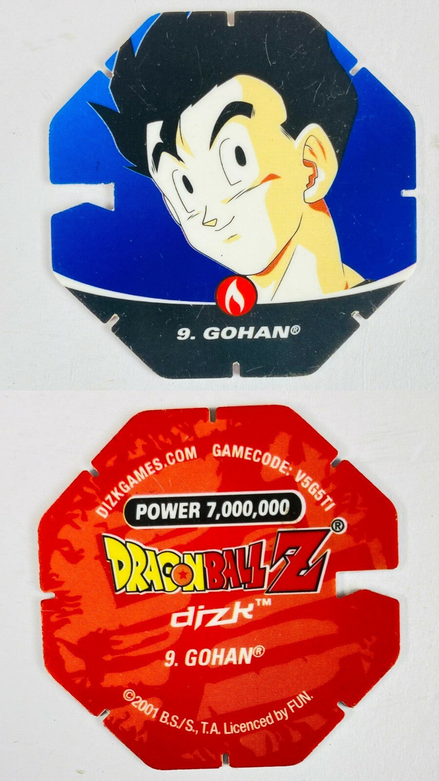 DBZ Dragon Ball Z 2001 Tazo Dizk Series 2 In Good Condition