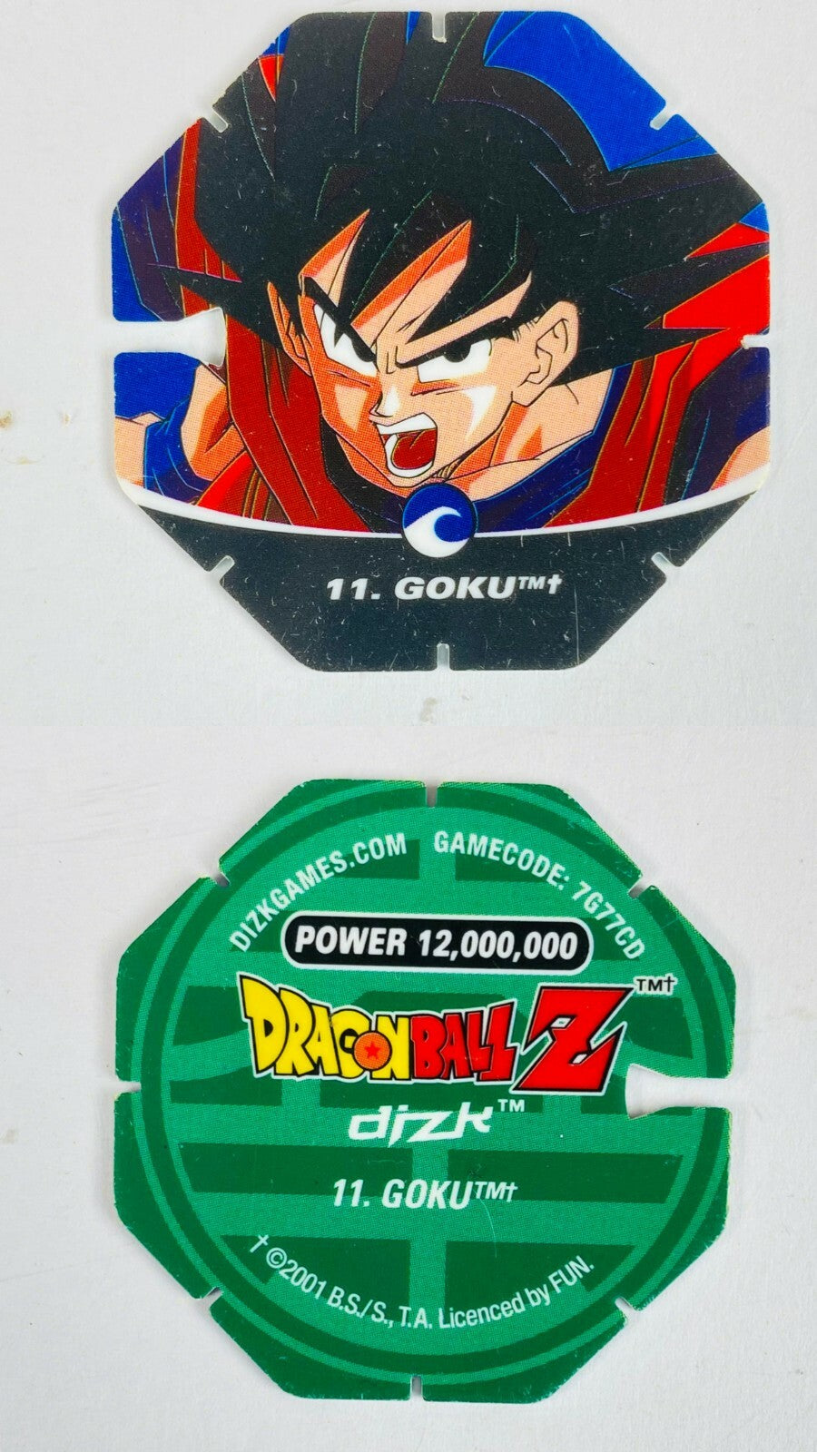 DBZ Dragon Ball Z 2001 Tazo Dizk Series 2 In Good Condition