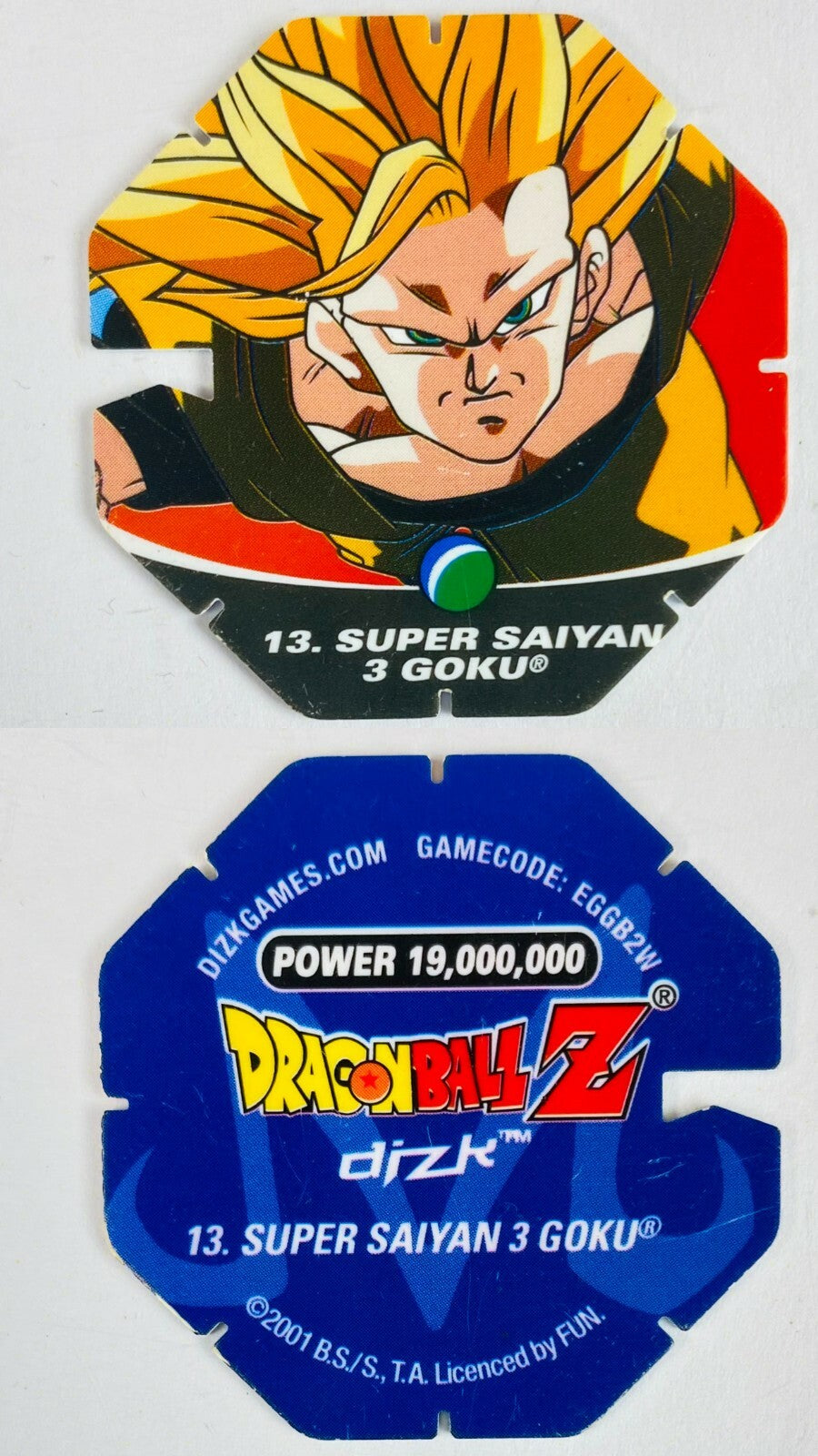 DBZ Dragon Ball Z 2001 Tazo Dizk Series 2 In Good Condition