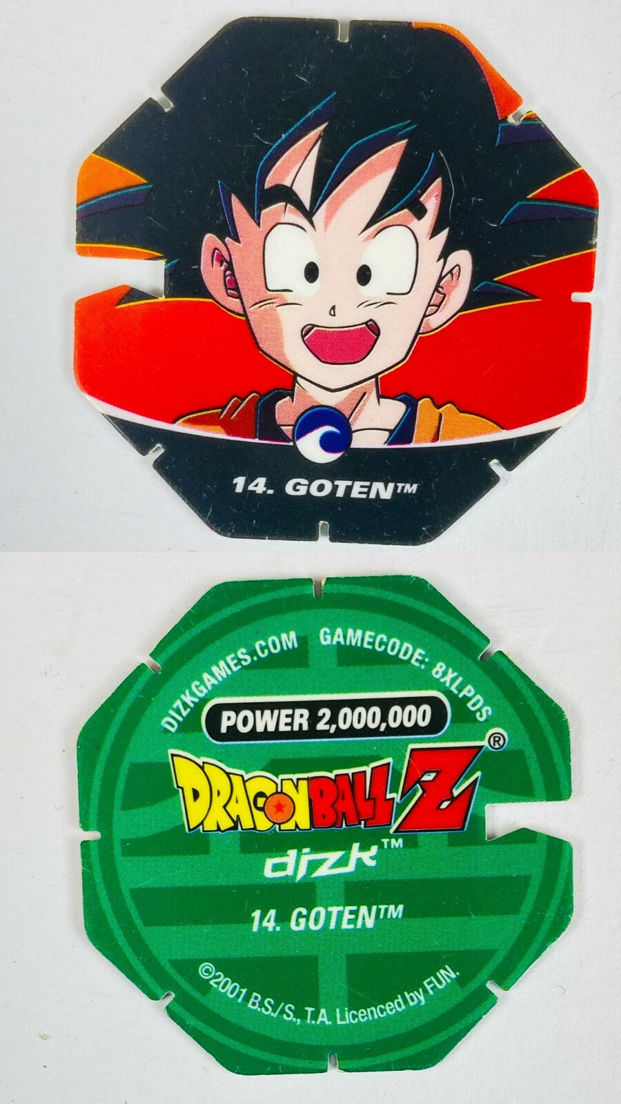 DBZ Dragon Ball Z 2001 Tazo Dizk Series 2 In Good Condition