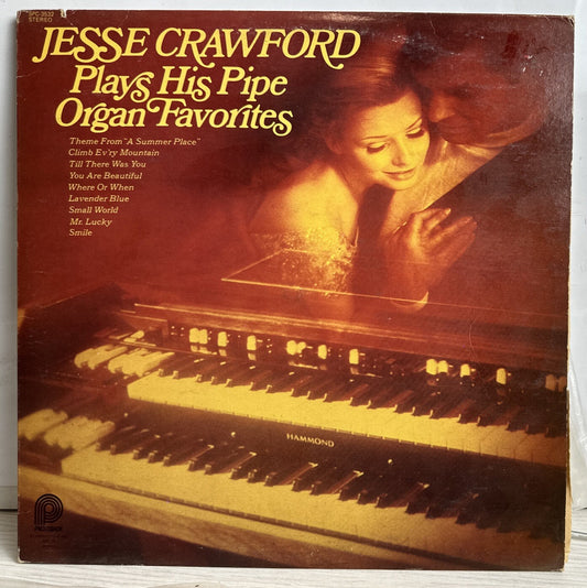 Jesse Crawford - Plays His Pipe Organ Favorites - 12" Vinyl Record 3938