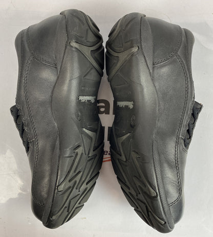 F495 Blundstone Black Slip On Safety Shoes Size AU7 Steel Cap Near New Condition
