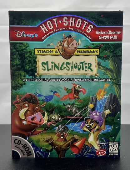 Timon & Pumbaa's Sling Shooter PC Game In Good Condition 8161