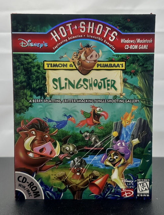 Timon & Pumbaa's Sling Shooter PC Game In Good Condition 8161