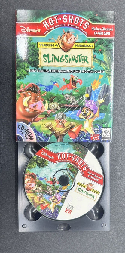 Timon & Pumbaa's Sling Shooter PC Game In Good Condition 8161