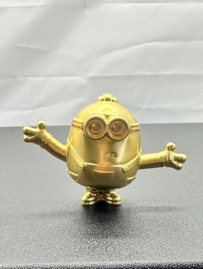 Mcdonalds happy meal promo rare collectable Gold figure toy minions