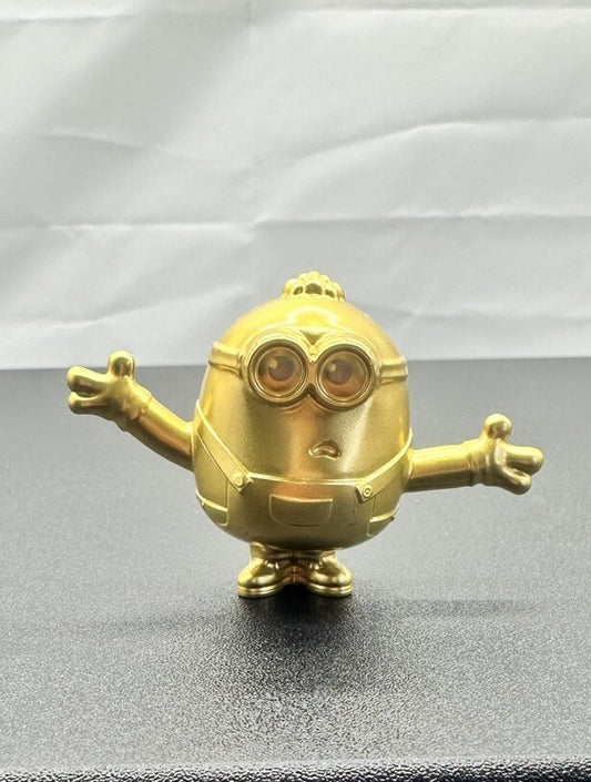 Mcdonalds happy meal promo rare collectable Gold figure toy minions