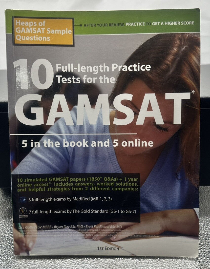 10 Full-length GAMSAT Practice Tests, Best Mock Exams for 2022-2023 GAMSAT 8566