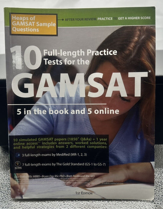10 Full-length GAMSAT Practice Tests, Best Mock Exams for 2022-2023 GAMSAT 8566
