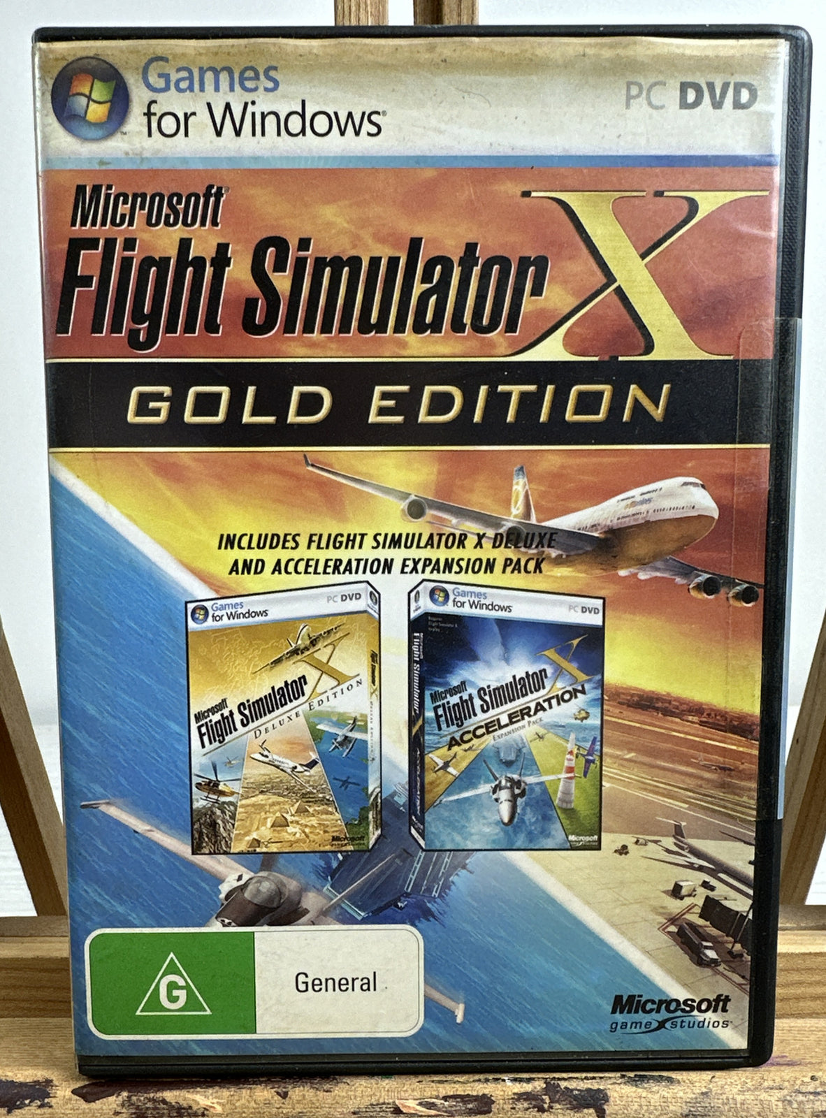 Microsoft Simulator Deluxe Edition ONLY PC Game In Good Condition 4223