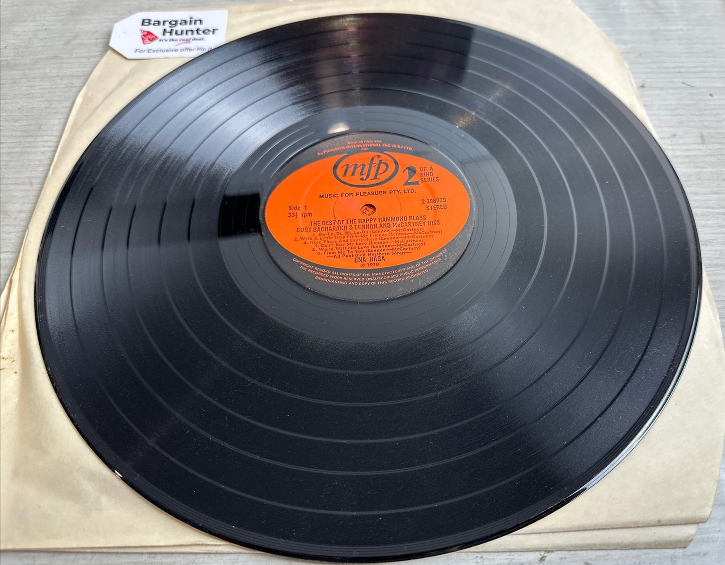 THE BEST OF THE HAPPY HAMMOND PLAYS, BURT BACHARACH, LENNON & McCARTNEY HITS