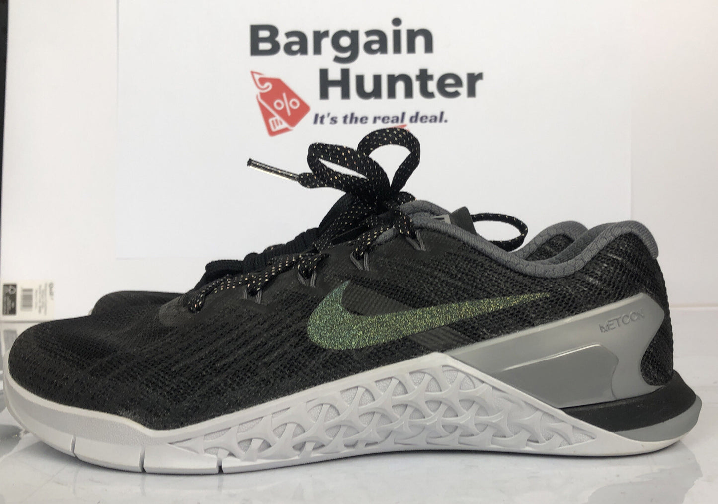 F28 Nike Black Metcon Cross Trainers Shoes US 7 UK 4.5 New Without Box
