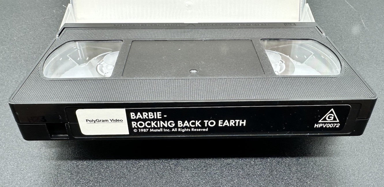 BARBIE - ROCKIN' BACK TO EARTH 1987 ~ VHS In Good Condition - 8691