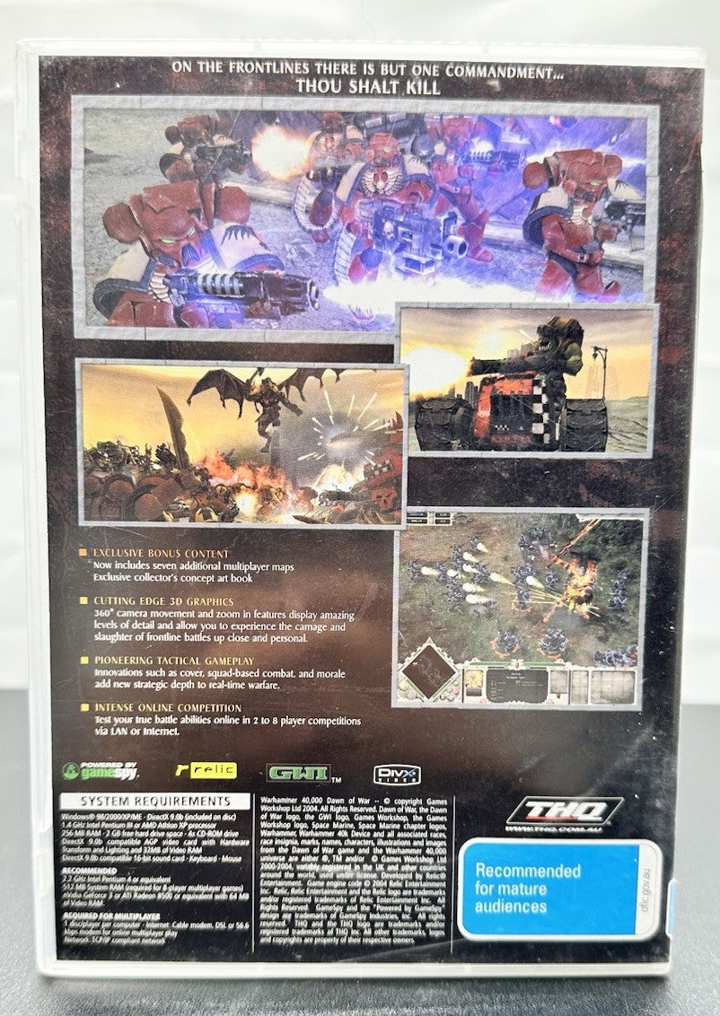 Dawn Of War Game Of The Year Edition (PC, 2004) PC Game - In Good Condition 8689