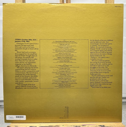Masterpiece Verdi Record In Good Condition 7509