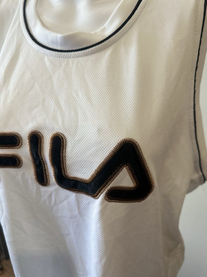 Fila White Tank Top Size Large In Good Condition 2958