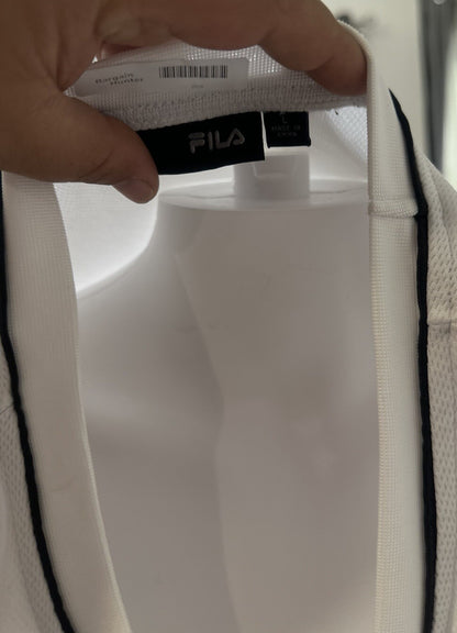 Fila White Tank Top Size Large In Good Condition 2958