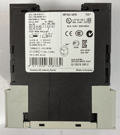 Siemens Sirius 3R Time Relay 3RP1525-1AP30 #08A36 Brand New In Packaging