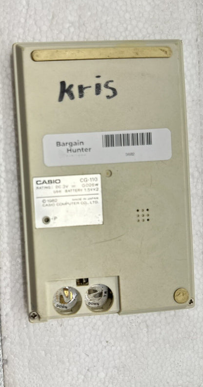 CASIO Cosmofighter CG-110 Handheld Video Game Tested Missing Battery Cover 3682