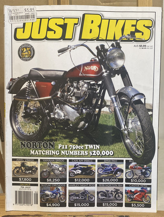 Just Bike July 2014 No 302 Magazine In Good Condition