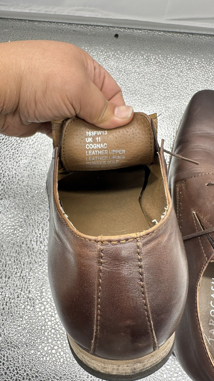 Cognac  Tarocash Gerrard Lace Up Shoes - Men's Size 11 - In Good Condition 4996