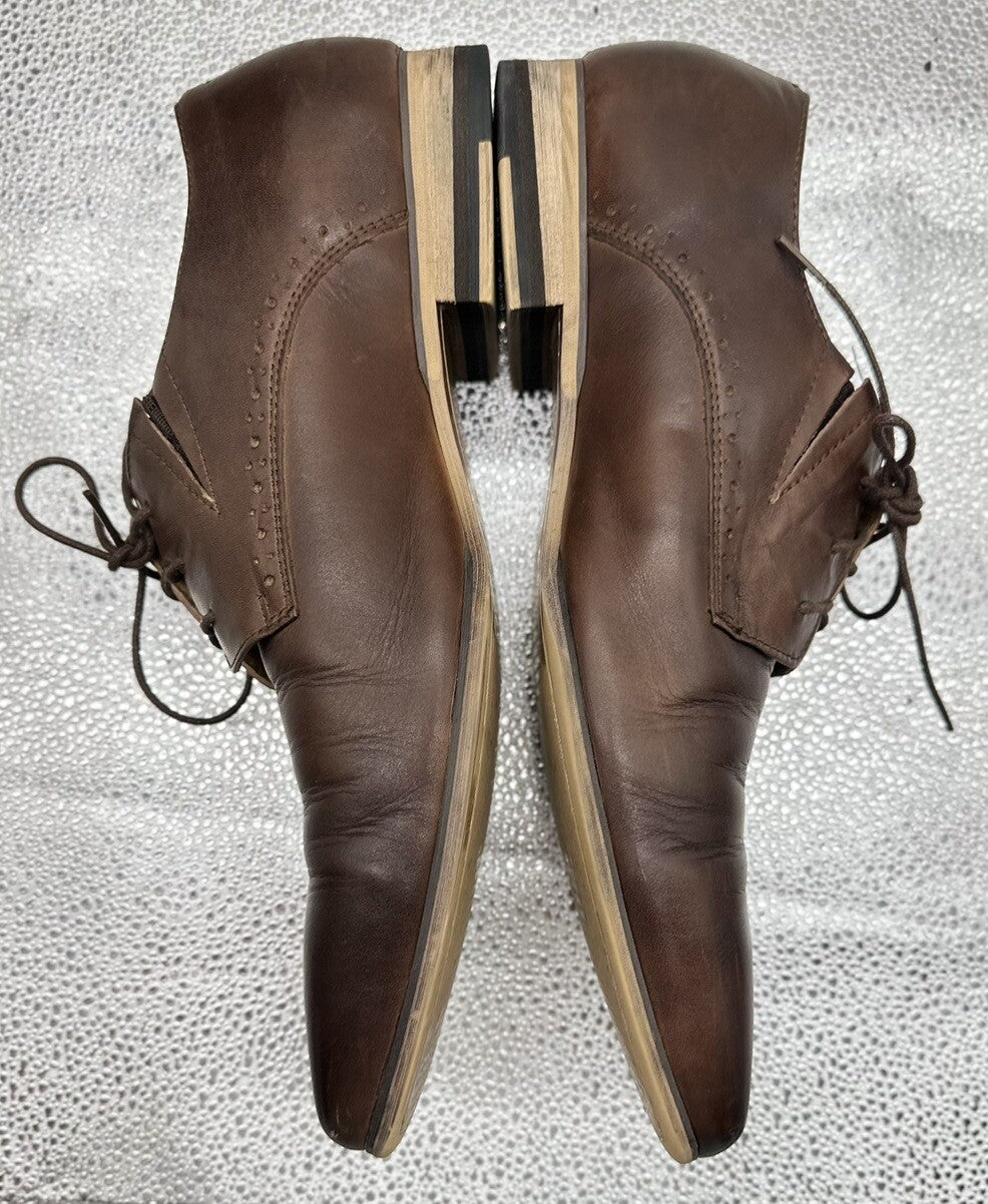 Cognac  Tarocash Gerrard Lace Up Shoes - Men's Size 11 - In Good Condition 4996
