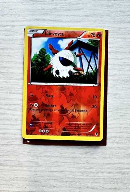 Larvesta Pokemon Reverse Holo Fire Card Year 2013 (5243)