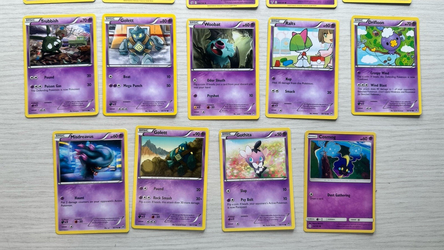 19 X Pokemon Psychic Cards Collection Random Years & Series 5086