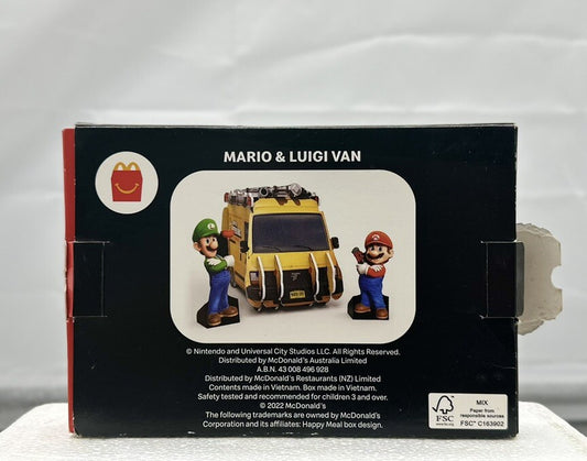 The Super Mario Bros Movie Toy Mario & Luigi Van - McDonalds Toy In GC