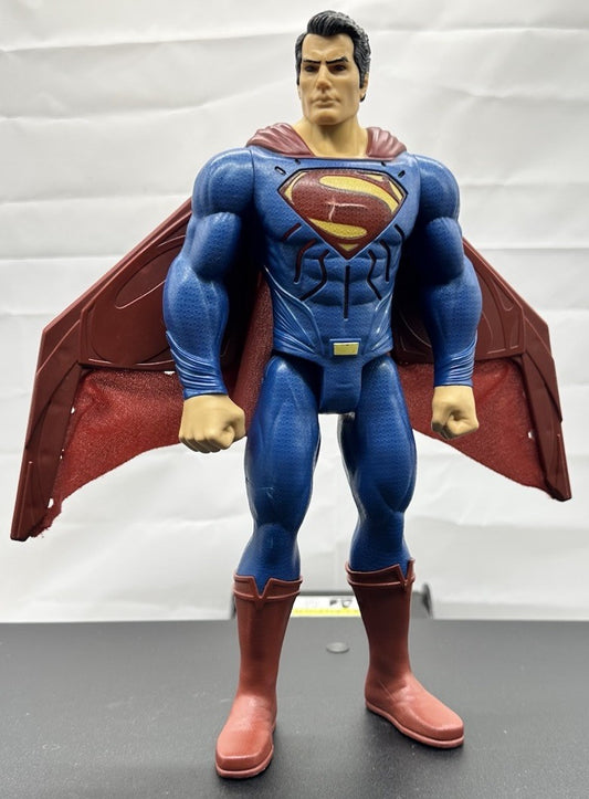 2015 Mattel 12 Inch Heat Vision Action Wing Superman In Good Condition 8582