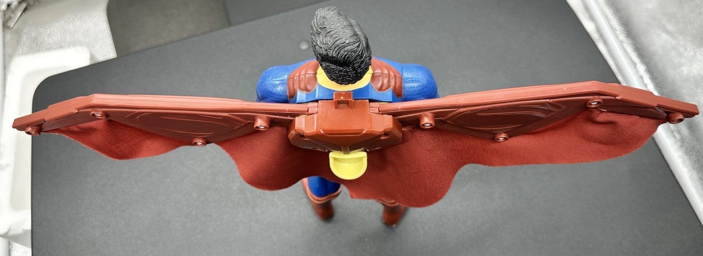 2015 Mattel 12 Inch Heat Vision Action Wing Superman In Good Condition 8582