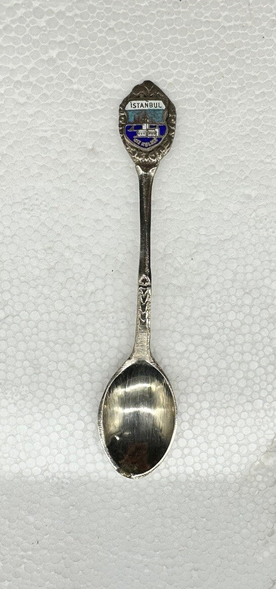 Souvenir Spoon Istanbul-Turkey , silver plated In OK Condition