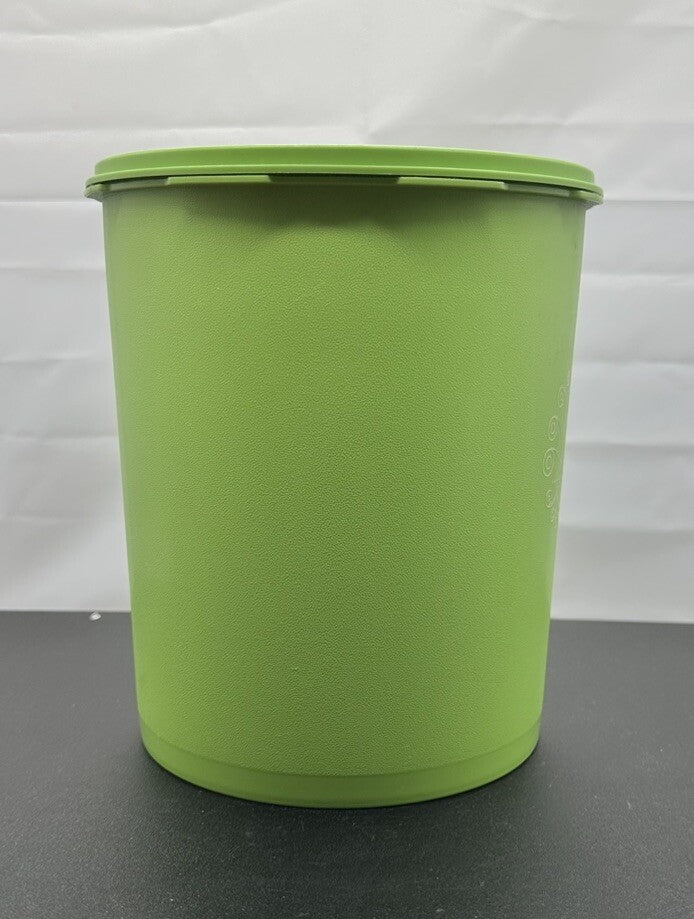Vintage Tupperware LIME GREEN Containers Starburst Press 21.5 cm by 17 cm 8587